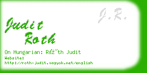 judit roth business card